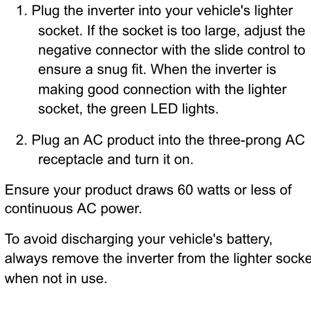 RadioShack 60W Inverter‎ - Picture 9 of 9